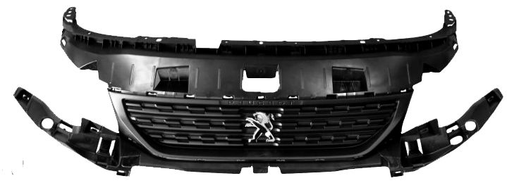 Rejilla o Mascara Delantera Original Peugeot Partner III / Rifter (2018–2023) | Código OEM 1632655980