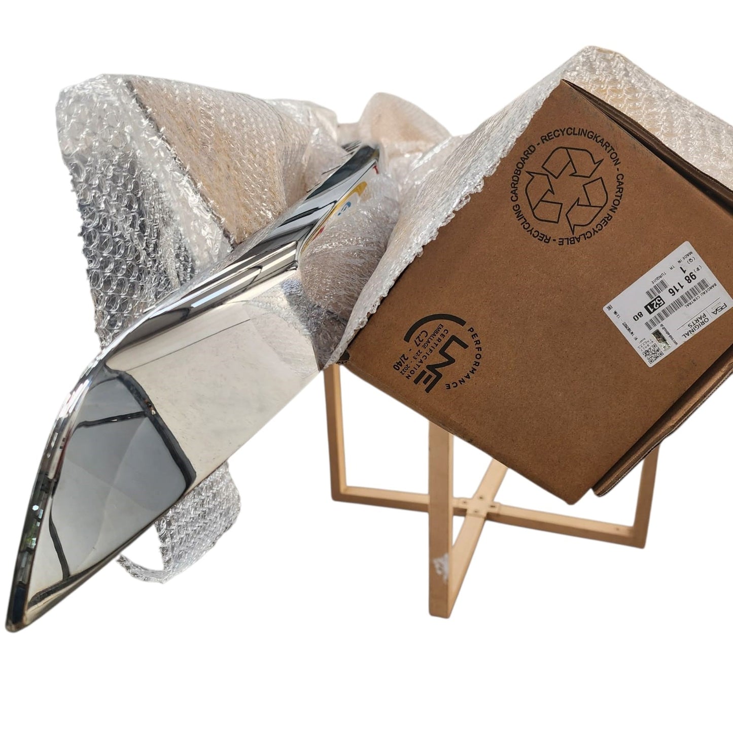 Moldura de Parachoques Trasero CROMADA Original Peugeot 3008 – Código 9811652180